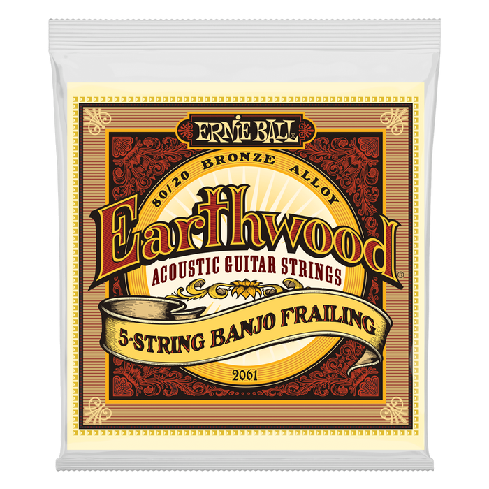 Ernie Ball Earthwood 5-String Banjo Frailing Loop End 80/20 Bronze Strings