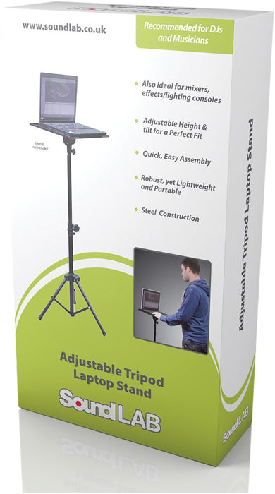 SoundLab Adjustable Tripod Laptop Stand