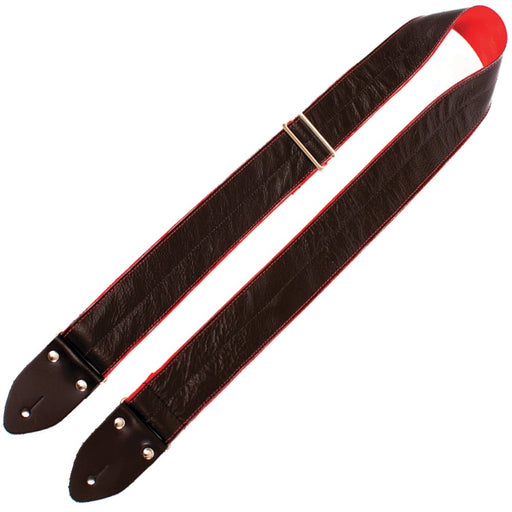 Perri's Easy Slide Leather Strap ~ Black w/Silver Seatbelt Backing