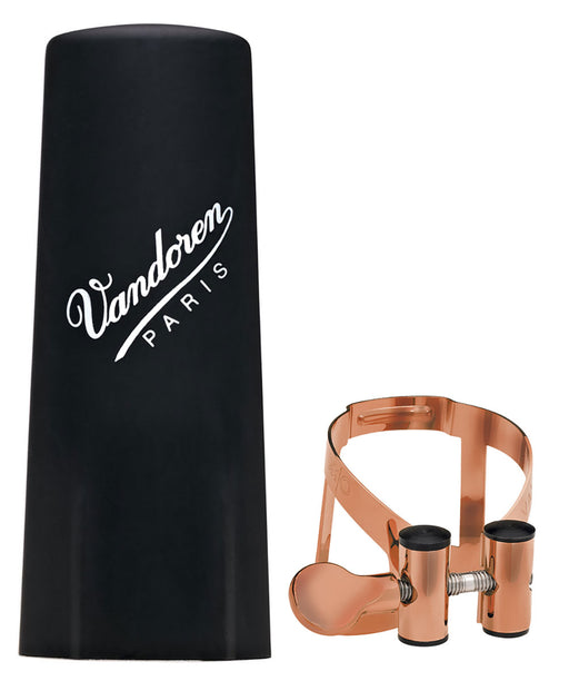 Vandoren Ligature & Cap Clarinet Bb Pink Gold M/O+PlasticCap