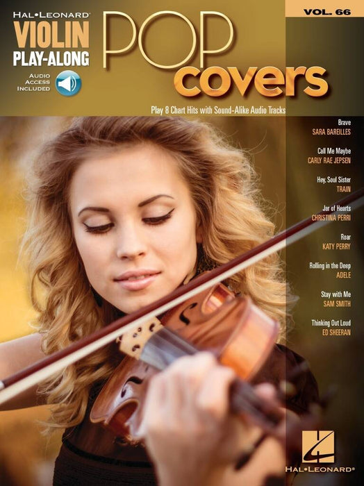 Violin Play-Along Volume 66: Pop Covers (Book/Online Audio)