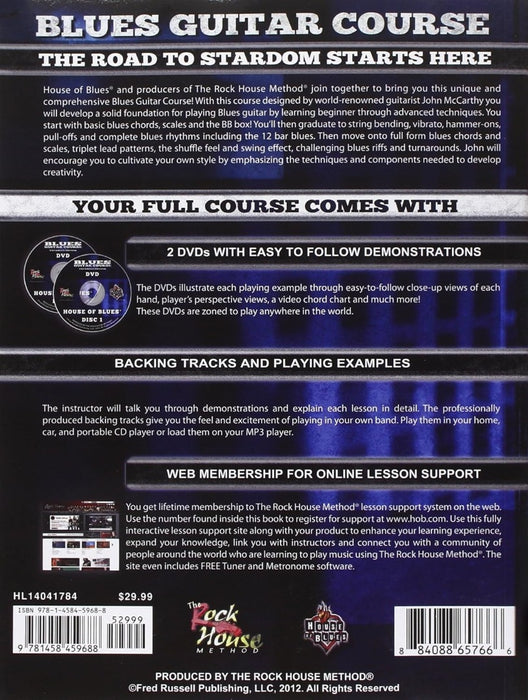 House Of Blues Blues Guitar Course BK/DVDs Expanded Edition