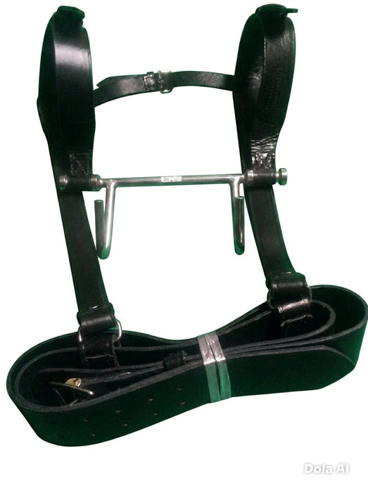 Pro-Corps Black Leather Bass Drum Strap (Double Hook)