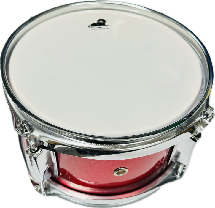 Pro-Corps 8'' Junior Marching Snare Drum With Coloured Strap & Natural Sticks In Red