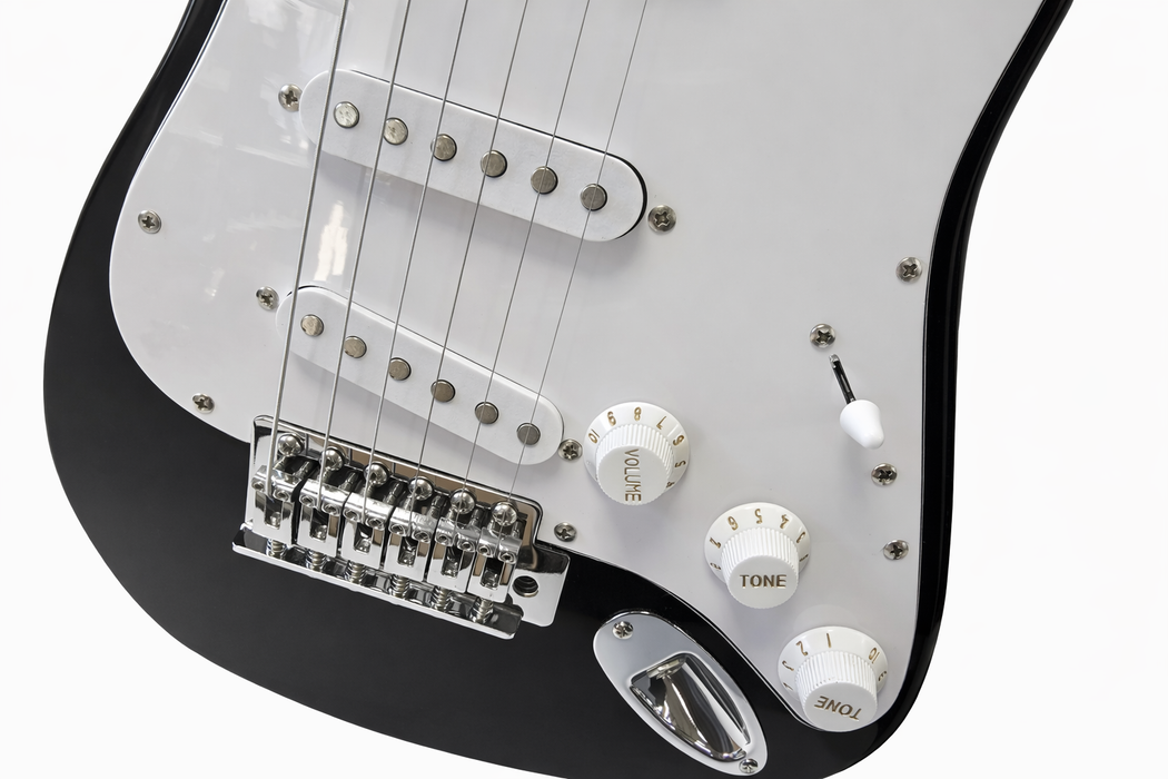 Ferris ST Style Electric Guitar Pack In Black