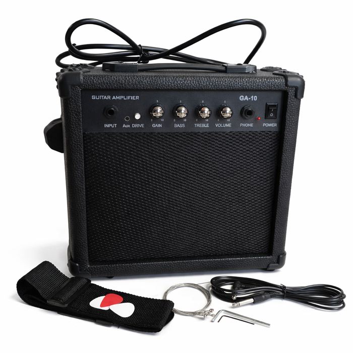 Ferris ST Style Electric Guitar Pack In Black