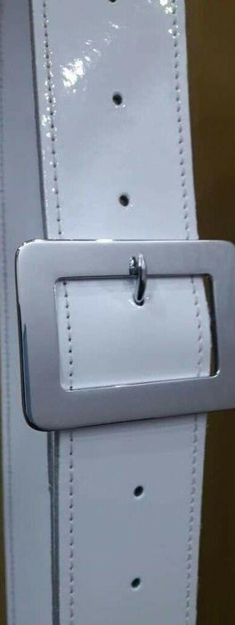 Pro-Corps Leather Drum Strap with PVC Coating White