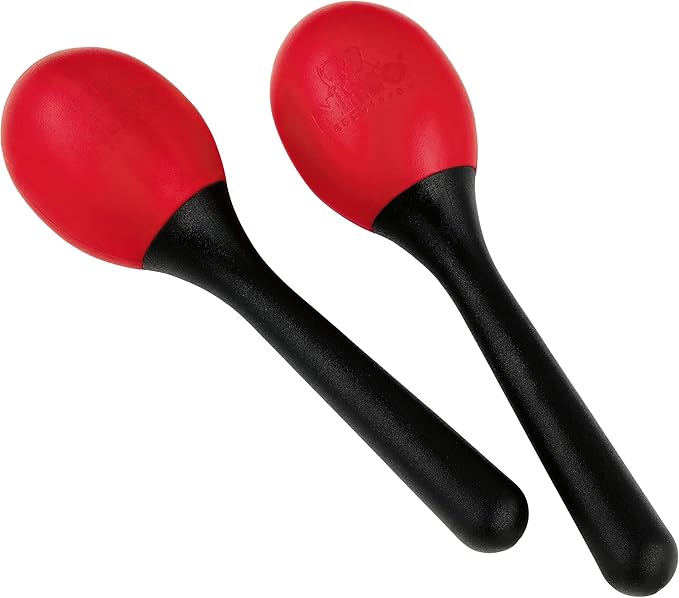NINO Egg Maracas ABS Molded Red
