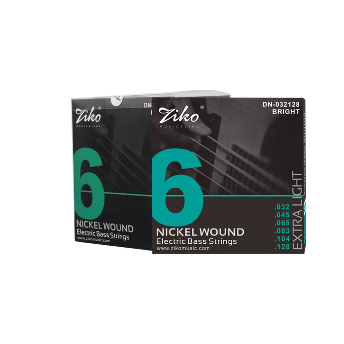 Ziko 6 String Electric Bass Guitar Strings 32-128