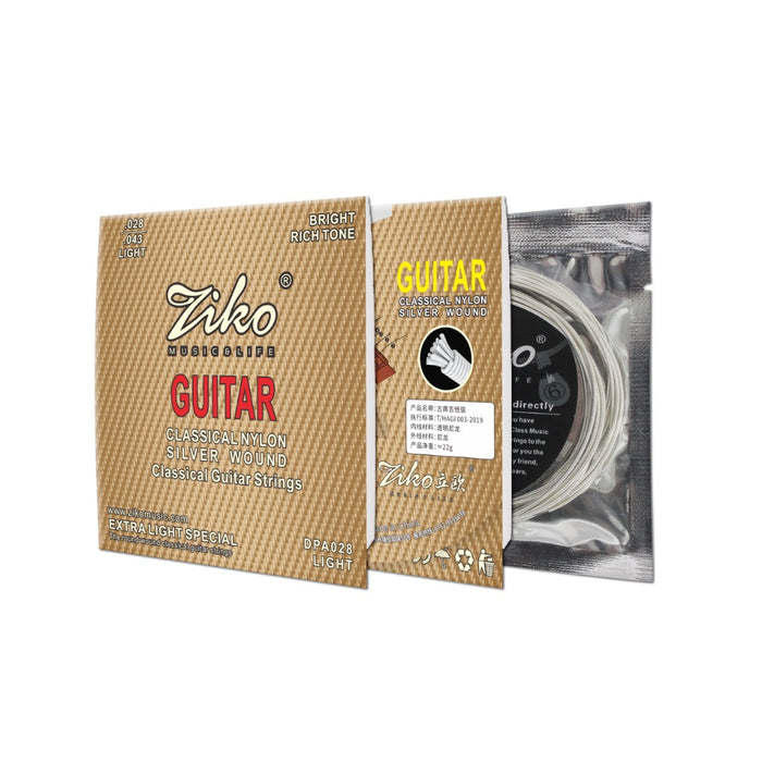Ziko Classical Guitar Strings 28-43 3 Pack  Free Picks