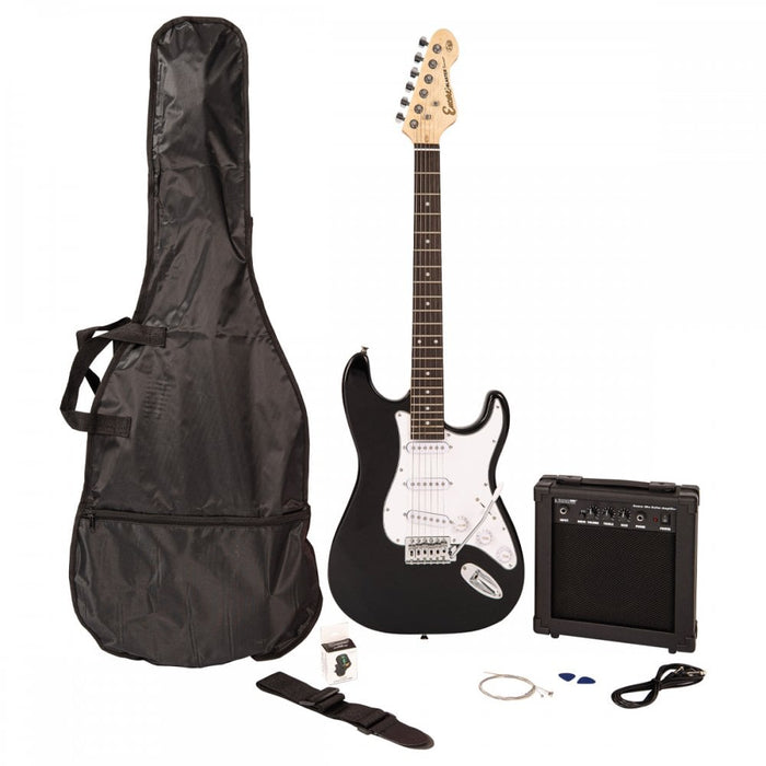 Encore Blaster Electric Guitar Pack Gloss Black EBP-E60BLK