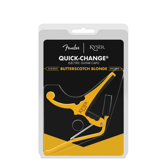 Kyser Capo Electric Quick Change X Fender Butterscotch KGEFBBA
