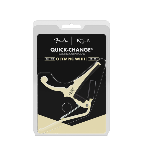 Kyser Capo Electric Quick Change X Fender Olympic White KGEFOWA