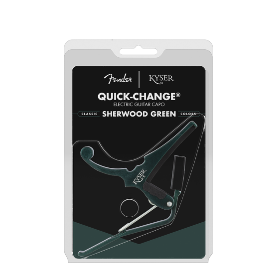 Kyser Capo Electric Quick Change x Fender Sherwood Green KGEFSHGA