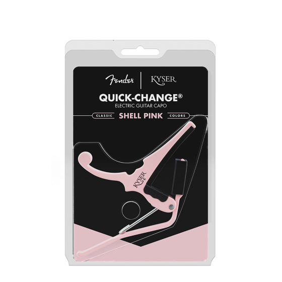 Kyser Capo Electric Quick Change x Fender Shell Pink KGESPK