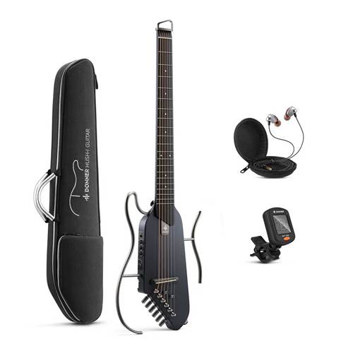 Donner HUSH-I Guitar Black HUSH-1BK