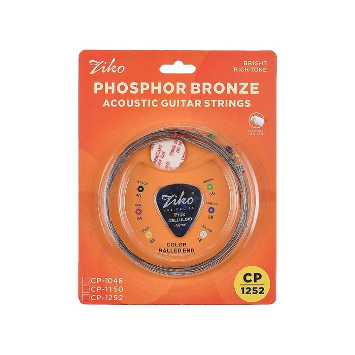Ziko Phosphor Bronze Acoustic Guitar Strings 10-48