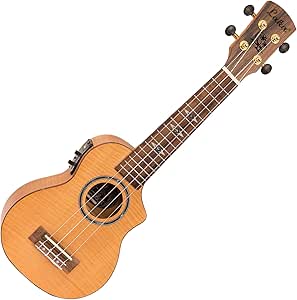 Laka Electro Acoustic Cutaway Soprano Ukulele & Gig Bag VUS95EA