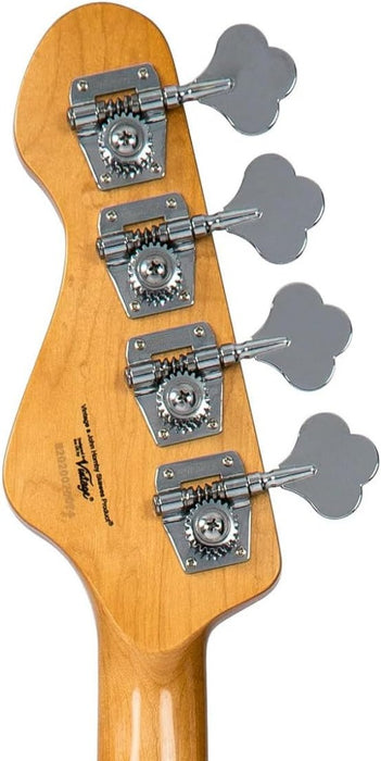 Vintage V4 ReIssued Bass Silver Burst V4SVR