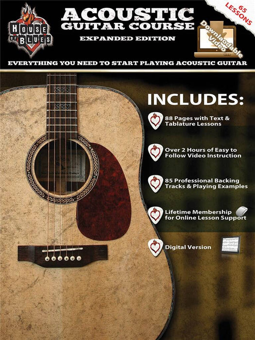 House Of Blues Acoustic Guitar Course BK/DVDs Expanded Edition