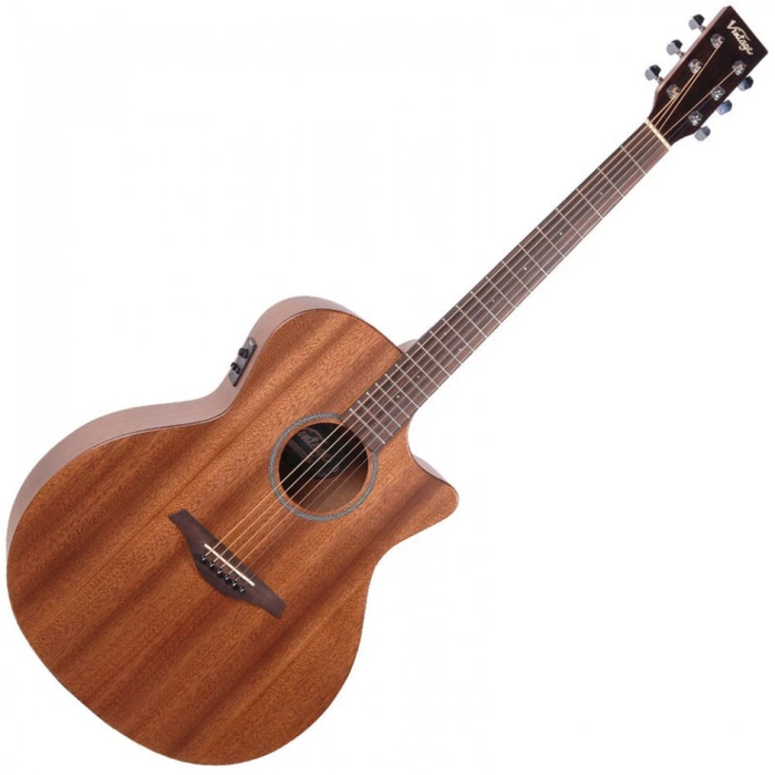 Vintage Mahogany Series Grand Auditorium Cut Away Electro Acoustic Guitar VE900MH