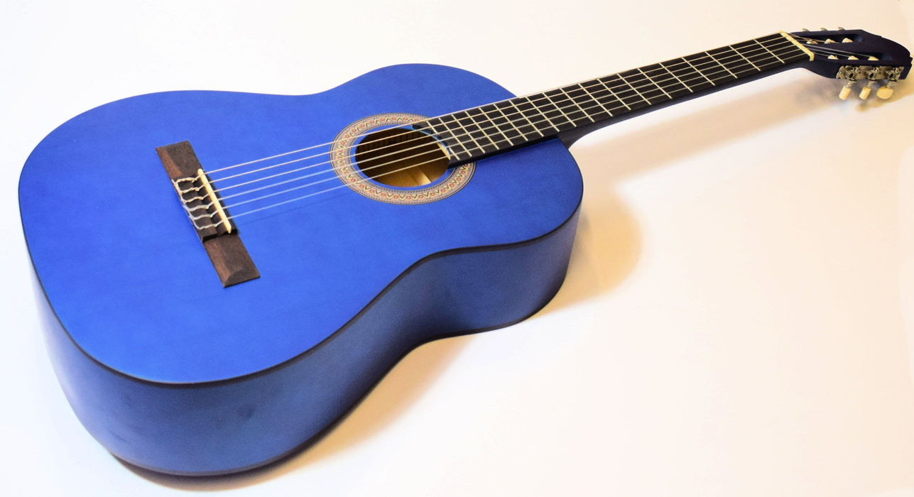 Ferris Student Classical Guitar 3/4 Natural, Red, Blue,Black