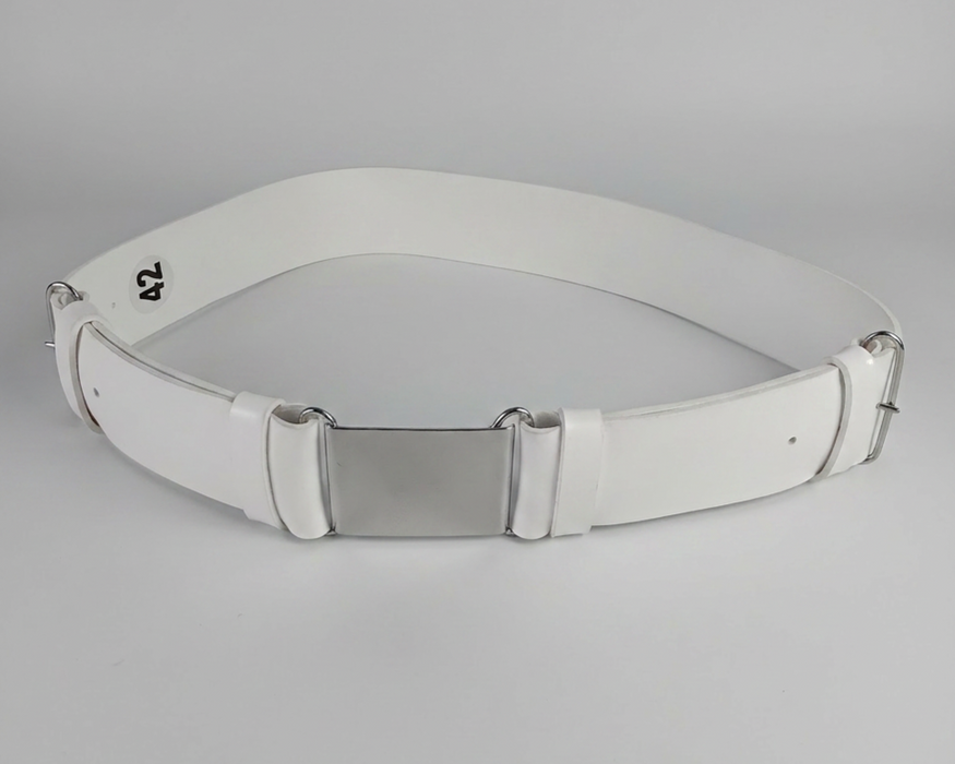 Pro-Corps PVC Belt with Silver Buckle 42''