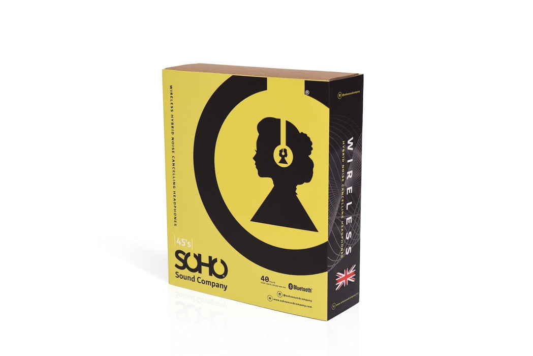 Soho 45's Wireless Hybrid Noise Cancelling Headphones with Bluetooth 50R02B