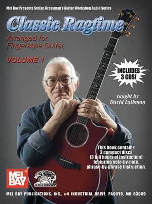 Classic Ragtime Arranged for Fingerstyle Guitar  Vol 1 BK/CDs