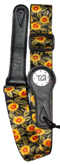 TGI Guitar Strap Sunflowers TGS28214