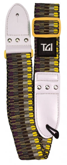 TGI Guitar Strap Woven Cotton Yellow TGWCY