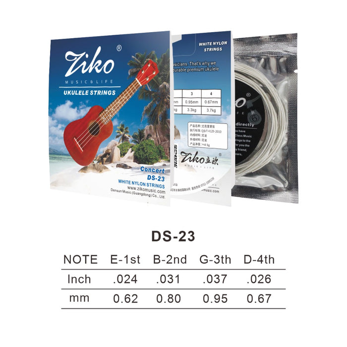 Ziko High Grade Ukulele Strings Fits all size Ukuleles