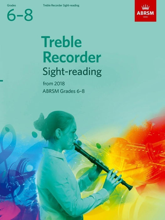 ABRSM Treble Recorder Sight Reading Grades 6-8 2018