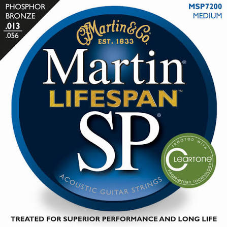 Martin Lifespan SP Acoustic Guitar Strings 13-56 MSP7200