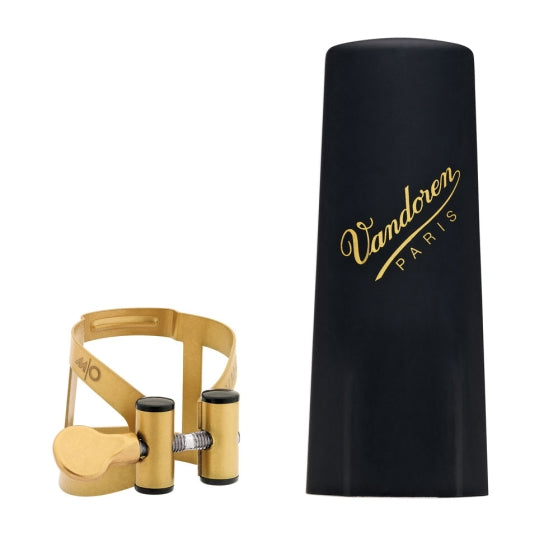 Vandoren Ligature & Cap Tenor Sax Aged Gold M/O+Plastic LC58AP