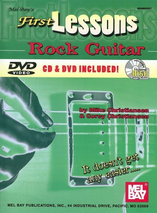 First Lessons Rock Guitar BK/CD/DVD