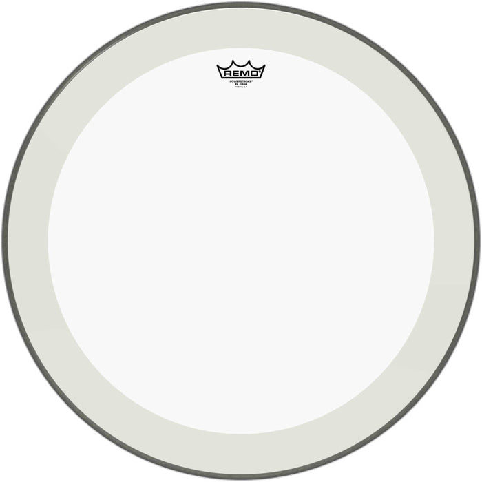 Remo 24 Powerstroke 4 Clear Bass Drum Head with Double Layer and Clear Dot