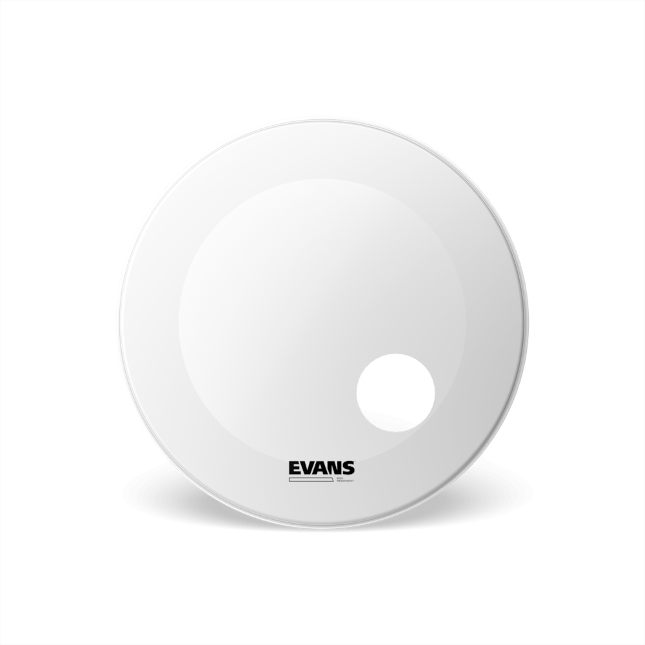 Evans EQ3 Resonant Coated White 18'' Bass Drum Head BD18RGCW