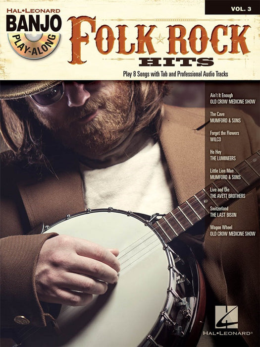 Banjo Play Along Folk Rock Hits Book/CD