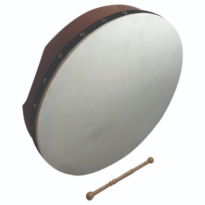 16'' Mahogany Tunable Bodhran With Beater and Free Upgraded Padded Case