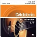 D'Addario  EJ10 80/20 Bronze 10-47 Extra Light