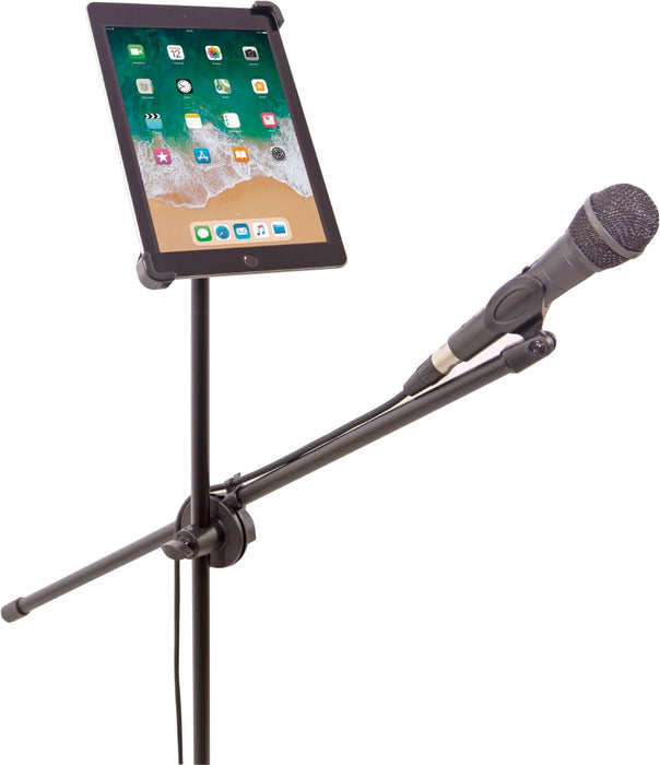 New Jersey Sound Black Microphone Boom Arm Stand inc. Tablet Housing