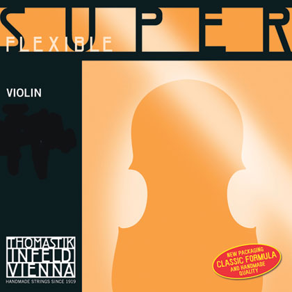SuperFlexible Violin String D. 4/4 Chrome Wound - Weak