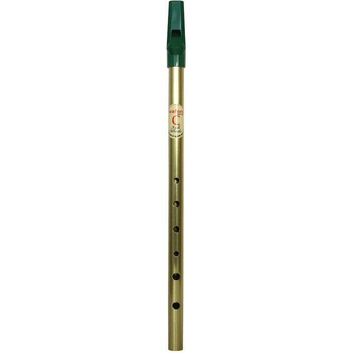 Waltons C Whistle Brass with Green Top