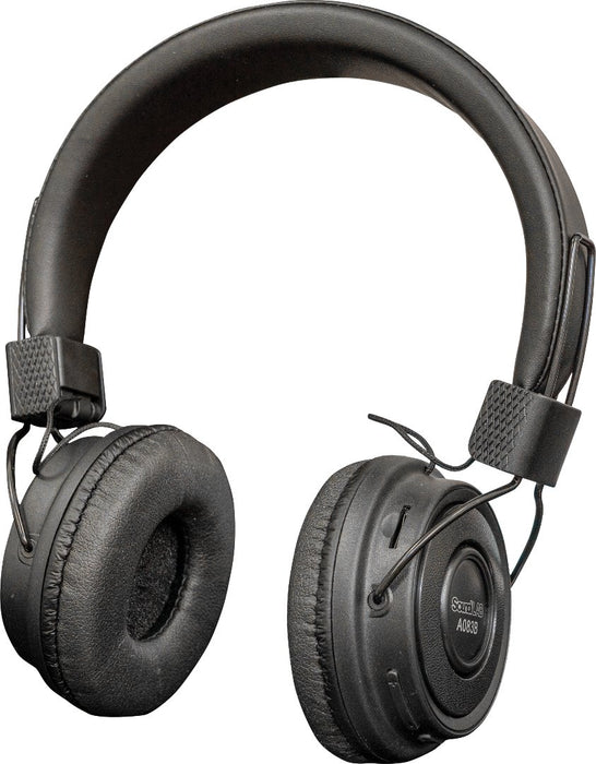 SoundLab Wireless Bluetooth Headphones On Ear Black