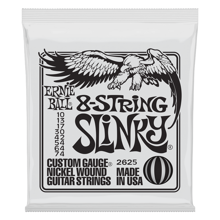 Ernie Ball 8 String Slinky Guitar Strings 10 - 74