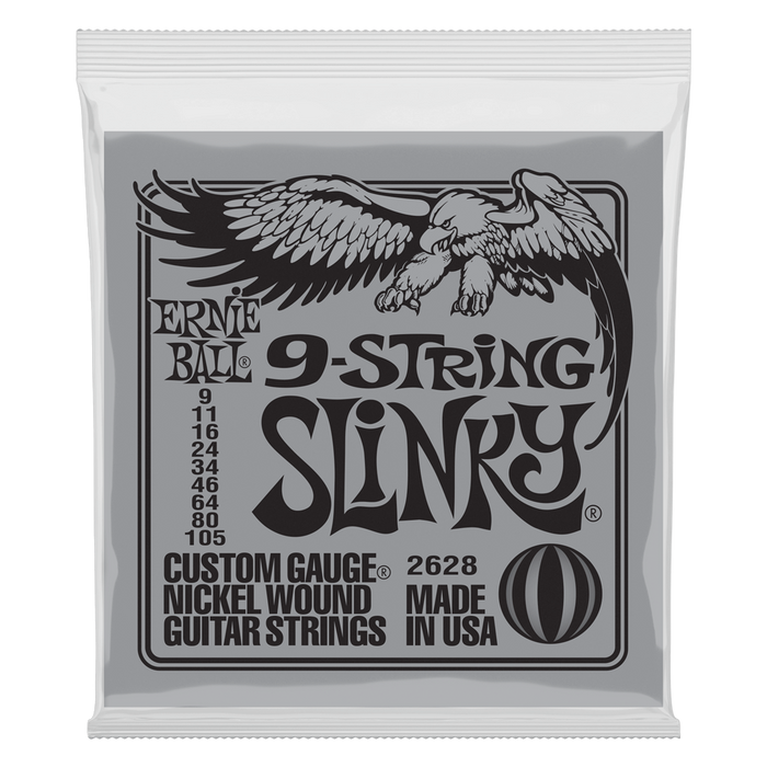 Ernie Ball 9 String Slinky Guitar Strings 9 - 105