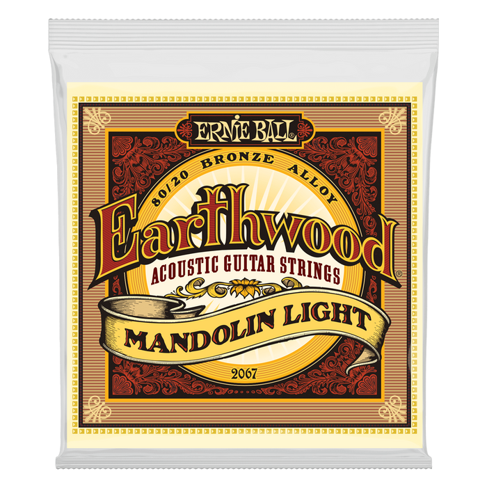 Ernie Ball Earthwood Mandolin Light Loop End 80/20 Bronze Strings 9 - 34