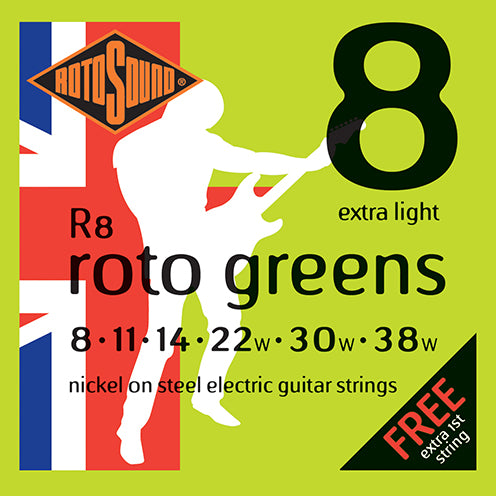 Rotosound Nickel Guitar Strings R8 Extra Light