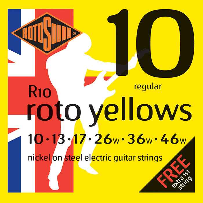 Rotosound Nickel Guitar Strings R10 Regular